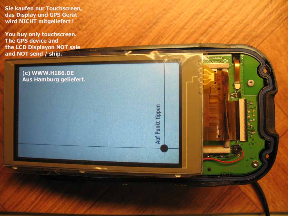 Ersatz Touchscreen Touch Screen Digitizer passend für Garmin Rino 610 650 655
