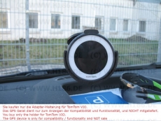 #380 Saugfuss PKW Auto Halterung kompatibel mit TomTom VIO für die Frontscheibe Holder Mount