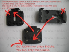 #384 Kompatibel mit Garmin Zumo XT XT2 Adapter Platte Halter Brücke Handy Fremdgerät