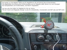 #374 passend MagSafe für VW Up Skoda Citigo Seat Mii Halterung Handy bis 2017 BJ