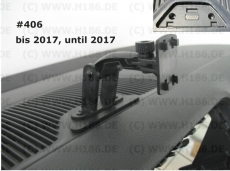 #406 kompatibel mit VW Up Skoda Citigo Seat Mii Ibiza bis BJ 2017 Armaturenbrett Aufnahme Halterung mit 4 Krallen System