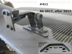 #411 kompatibel mit VW Up Skoda Citigo Seat Mii Ibiza ab BJ 2017 Armaturenbrett Aufnahme Halterung mit 4 Krallen System