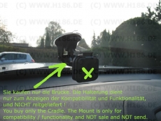 #385 Passend Garmin Zumo XT XT2 Adapterplatte Brücke mit Saugfuss für Motorrad Halterung