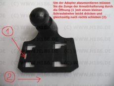 #421 kompatibel mit VW Up Skoda Citigo Seat Mii ab BJ 2017 Halterung Adapter Brücke mit Gewinde für Ihre Kugel