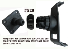 #528 Adapter Platte Festhalter kompatibel mit Garmin Nüvi 200 205 250 255 260 270 200W 205W 250W 255W 265T 260W 265WT 275T 465T