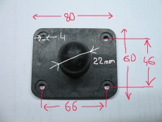 #480 Festhalter Kugel 22 mm Adapter Brücke Halterung kompatibel mit Garmin DriveSmart Camper 86