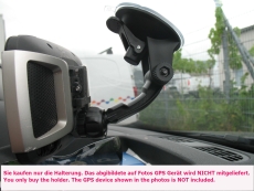 #625 kompatibel mit TomTom Rider 400 410 420 450 500 550 Halterung für Auto mit Saugfuss mit Stopper waagerecht und senkrecht