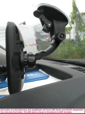 #625 kompatibel mit TomTom Rider 400 410 420 450 500 550 Halterung für Auto mit Saugfuss mit Stopper waagerecht und senkrecht
