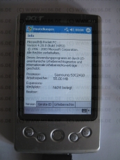 Acer N30 Poket PC PDA Bluetooth ohne Zubehoer, Akku- defekt