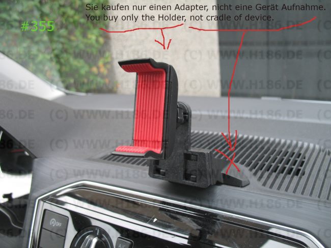 363 kompatibel mit VW Up Skoda Citigo Seat Mii Ibiza bis 2017 Handy  Halterung