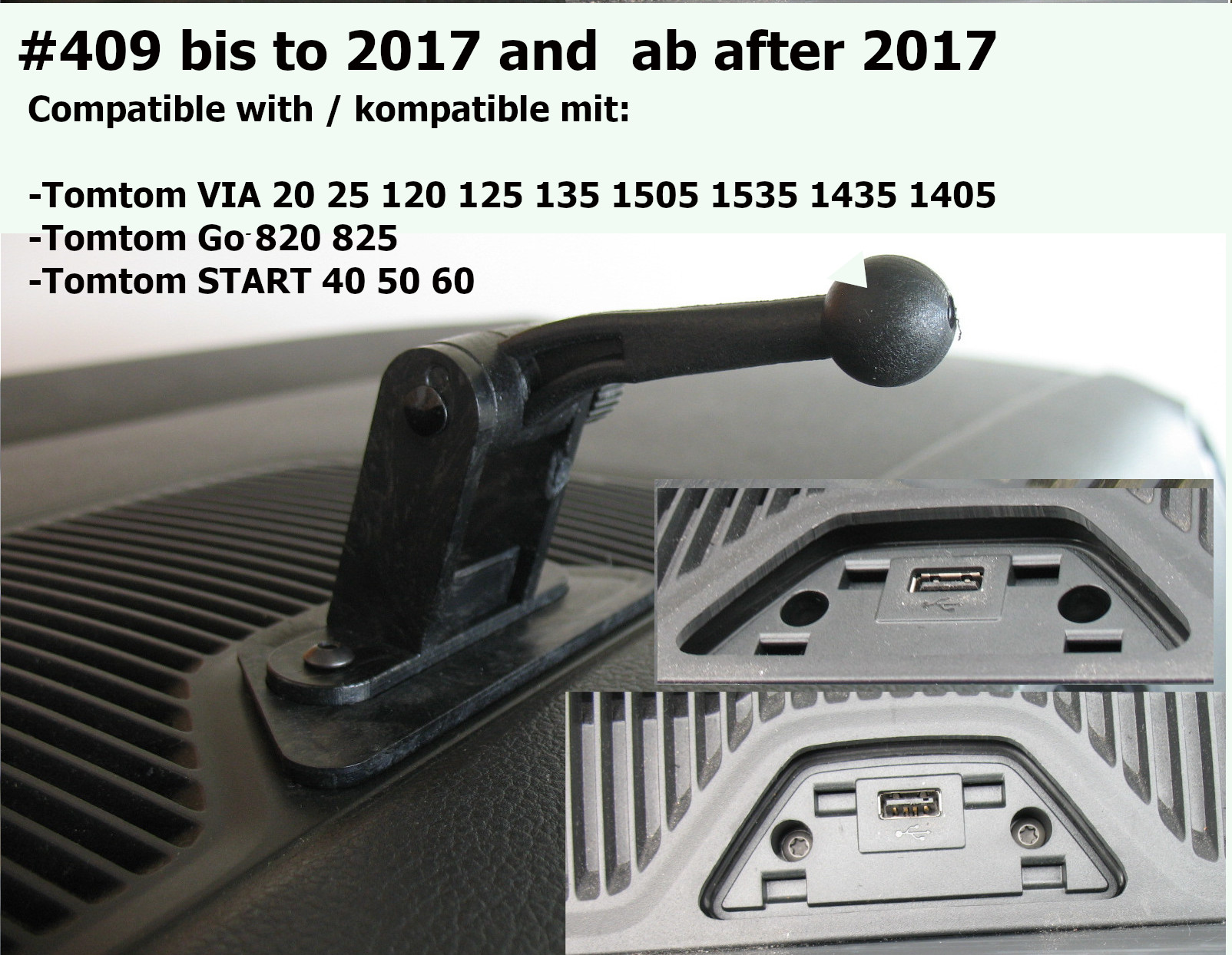 #355 passend VW Up Skoda Citigo Seat Mii ab 2017 Handy Halterung