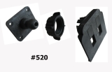 #520 Adapter Platte Festhalter kompatibel mit TomTom Rider 400 410 420 450 500 550