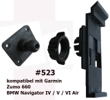 #523 Adapter Platte Festhalter kompatibel mit Garmin Zumo 660 BMW Navigator IV / V / VI